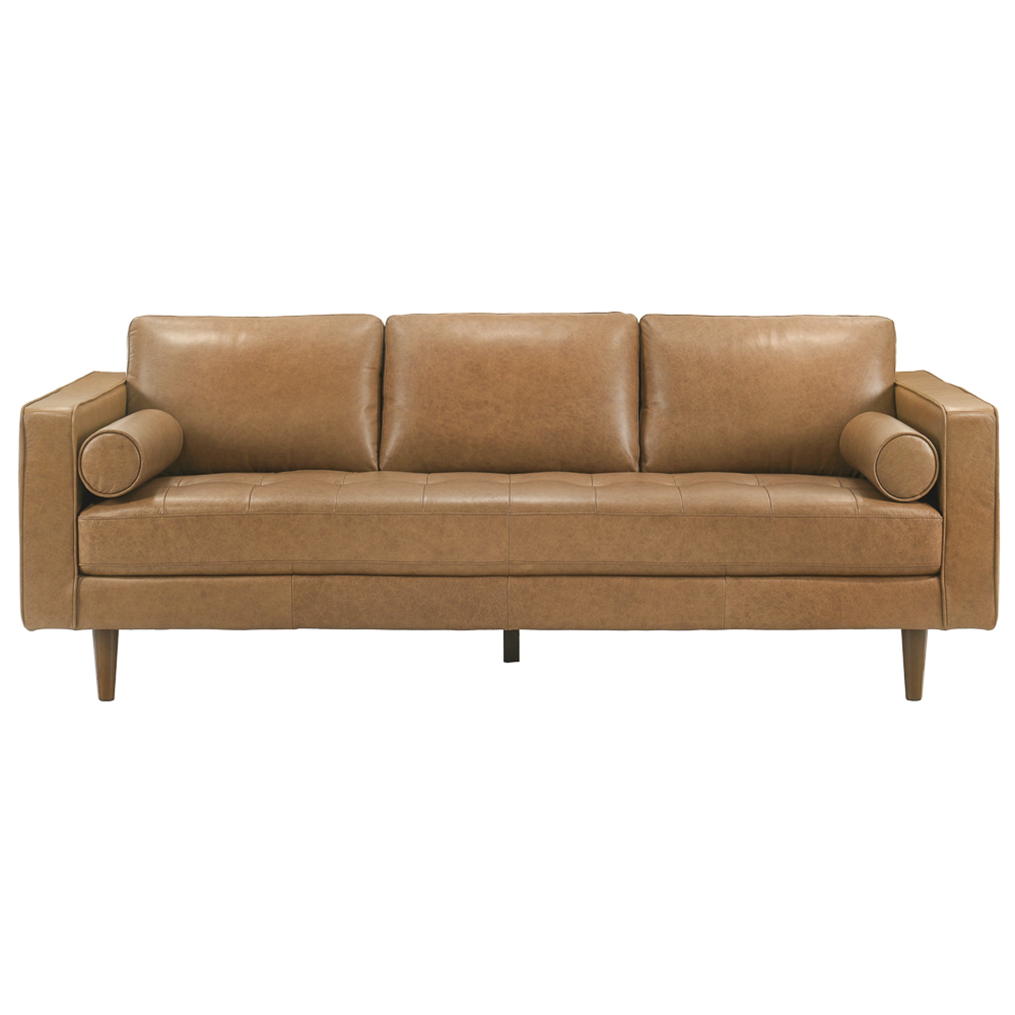Carroll Genuine Top Grain Leather 3-Seater Sofa | New York Modern Furniture