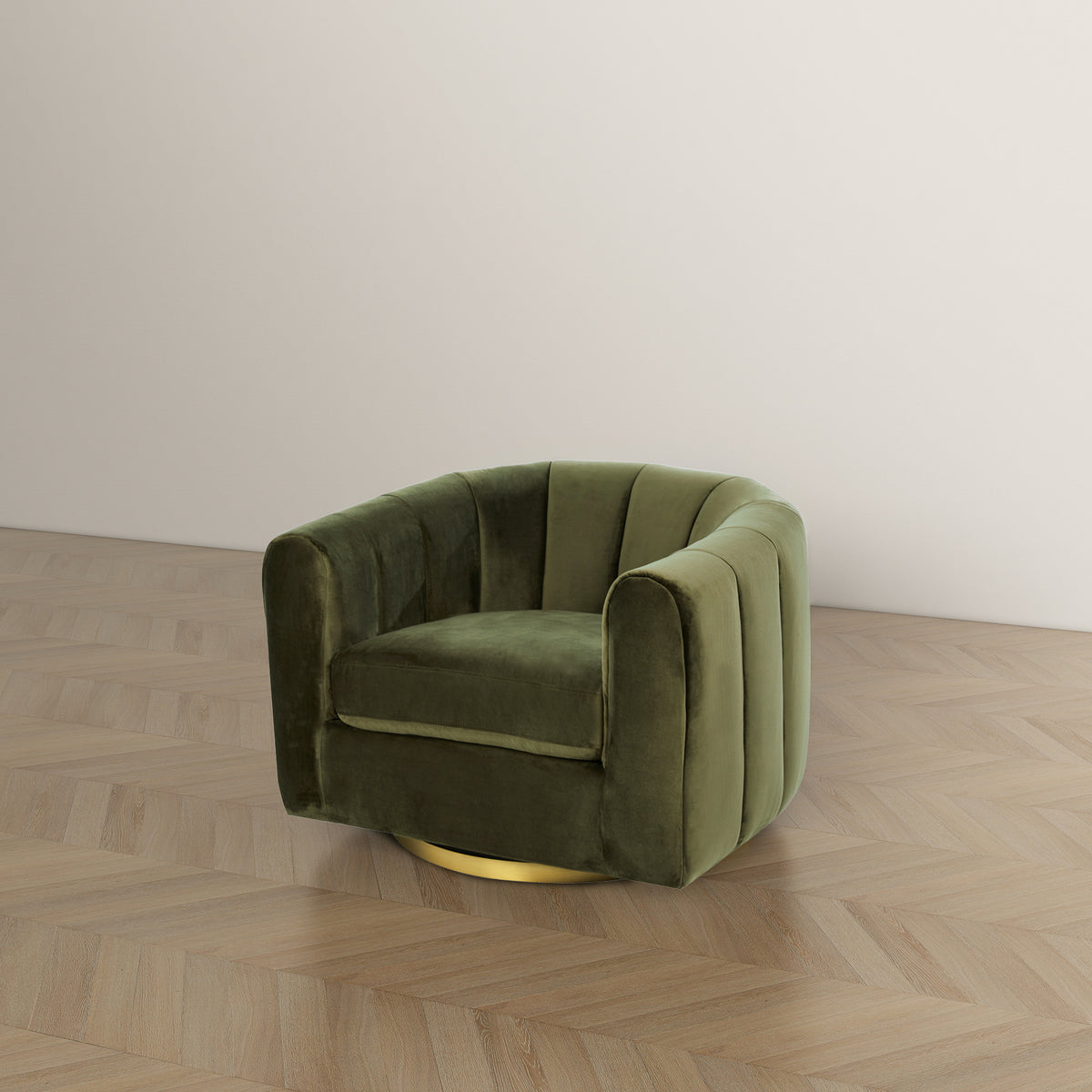Celle Velvet Swivel Chair