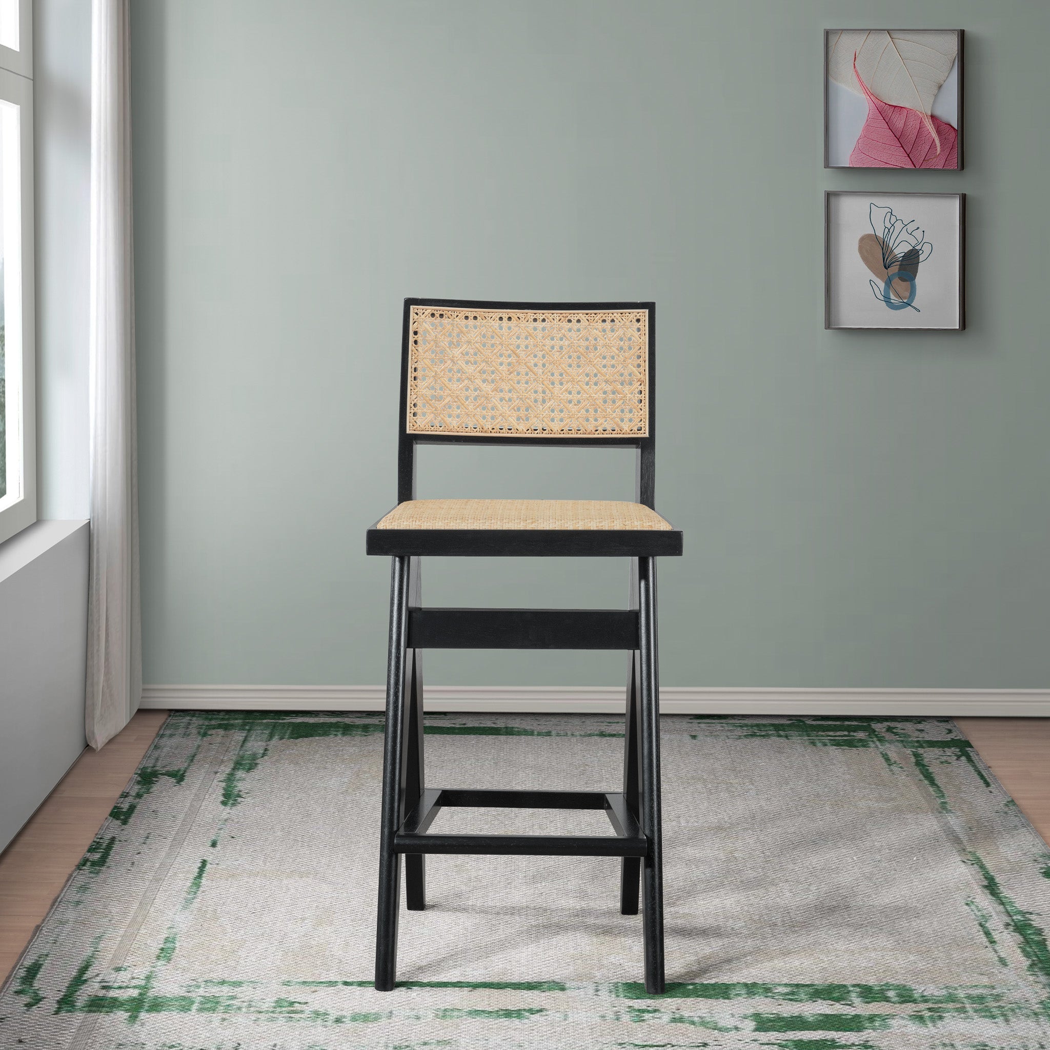 Kora Rattan Bar Stool Set of 2