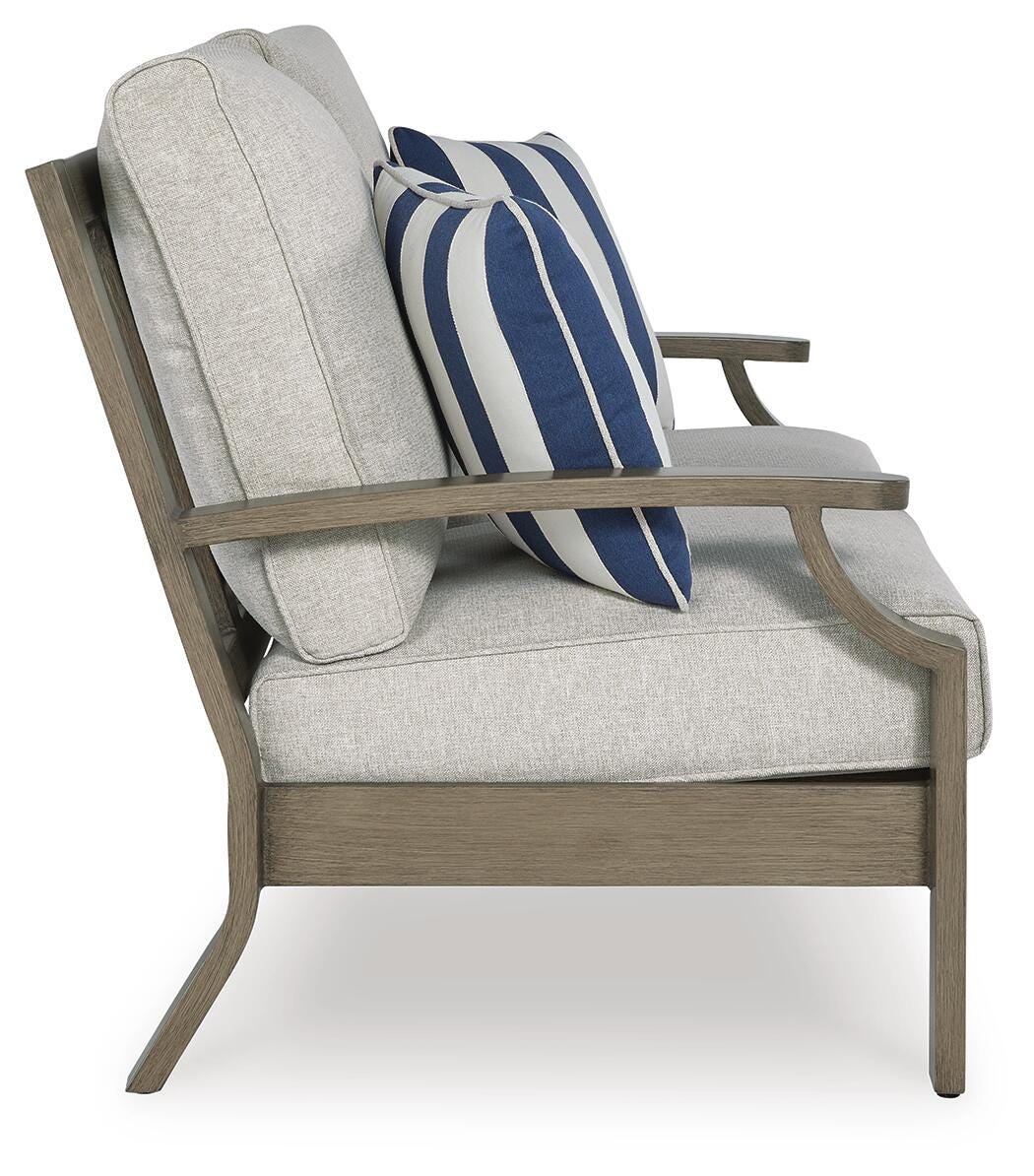 Rainier Outdoor Loveseat by Ashley - image 3
