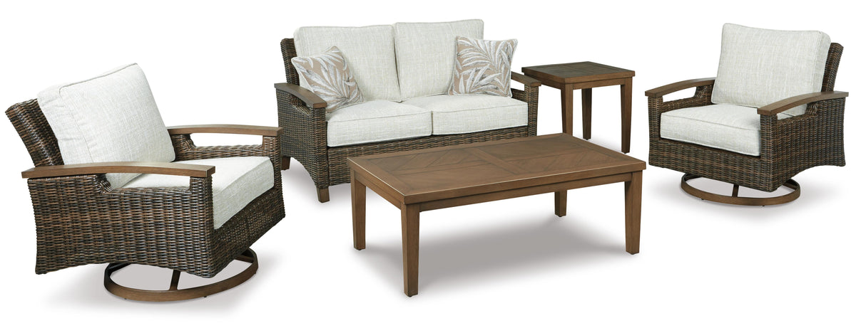 Paradise Outdoor Loveseat by Ashley - image 5