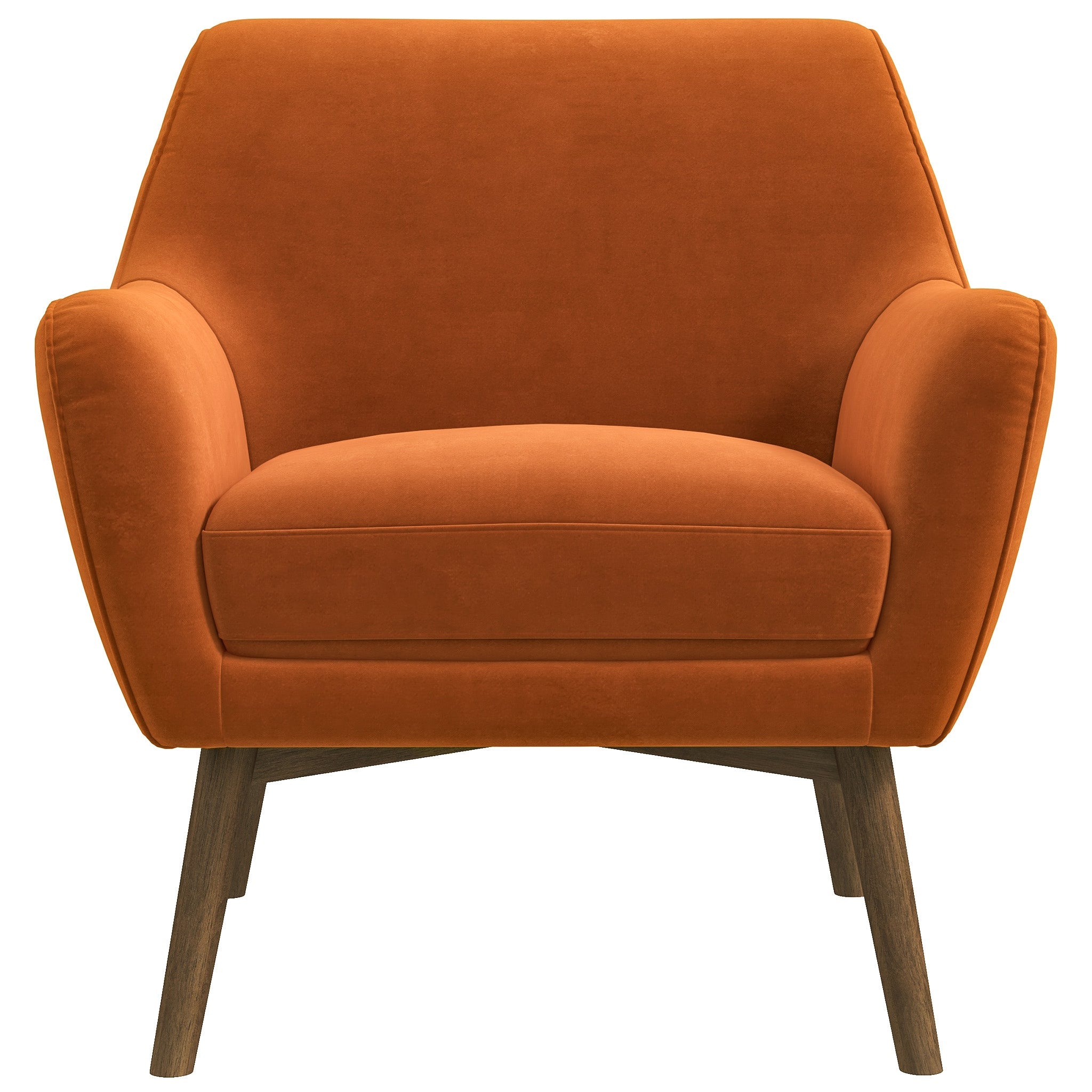 Penny Orange Velvet Lounge Chair