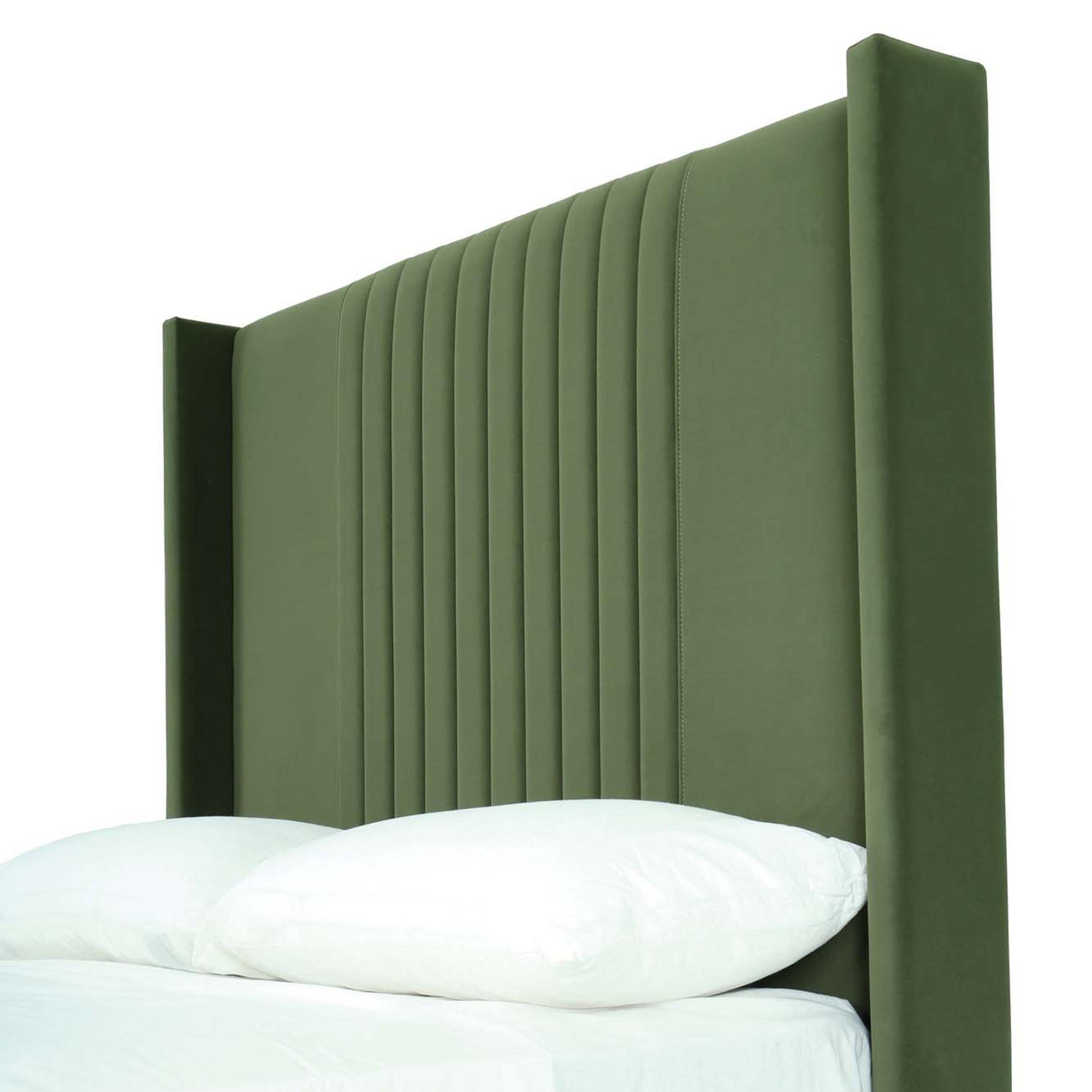 Promenade Queen Bed in Moss Green