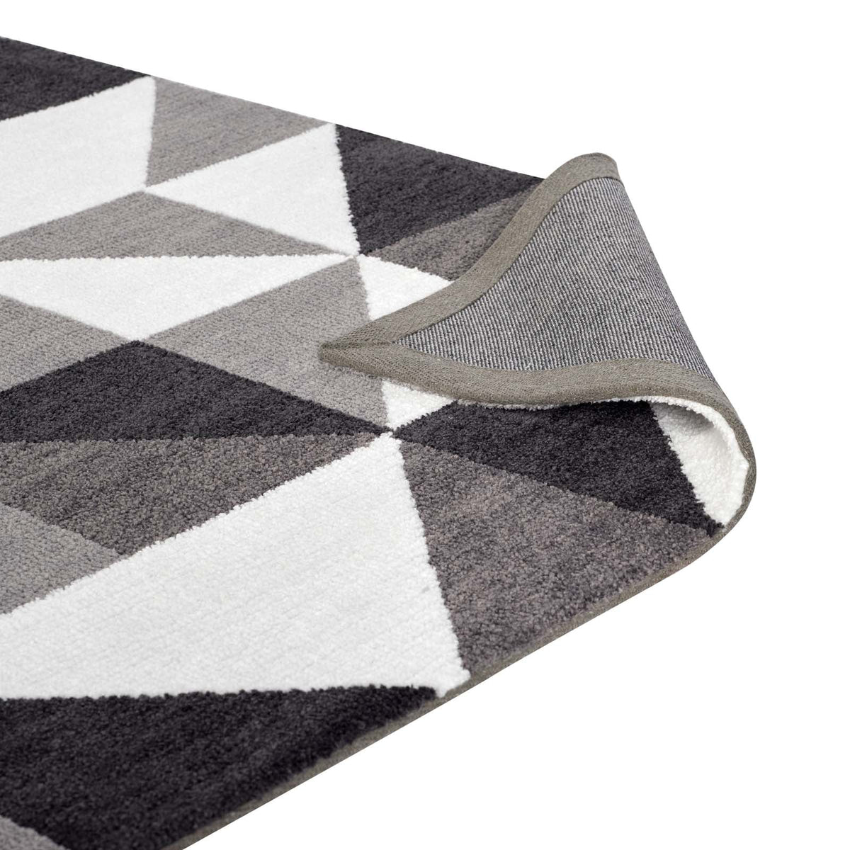 Kahula Geometric Triangle Mosaic Area Rug