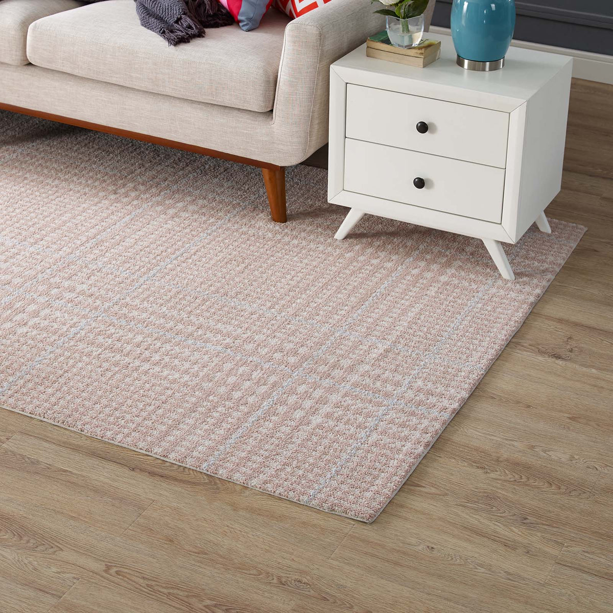 Kaja Abstract Plaid Area Rug - view 18