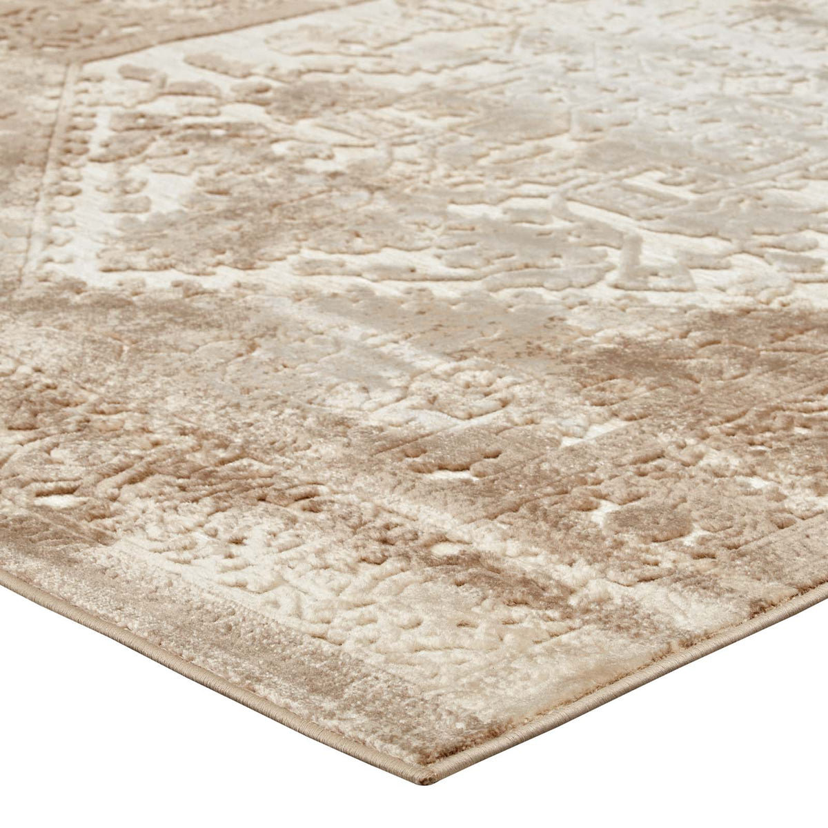 Rosina Distressed Vintage Medallion Area Rug - view 5