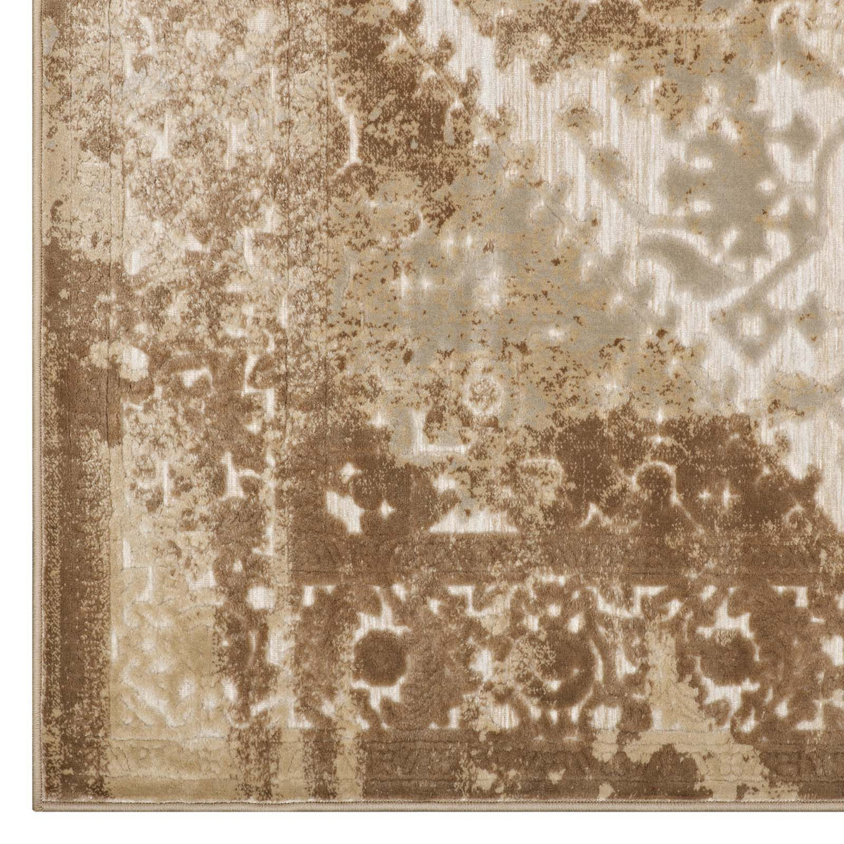 Rosina Distressed Vintage Medallion Area Rug - view 4
