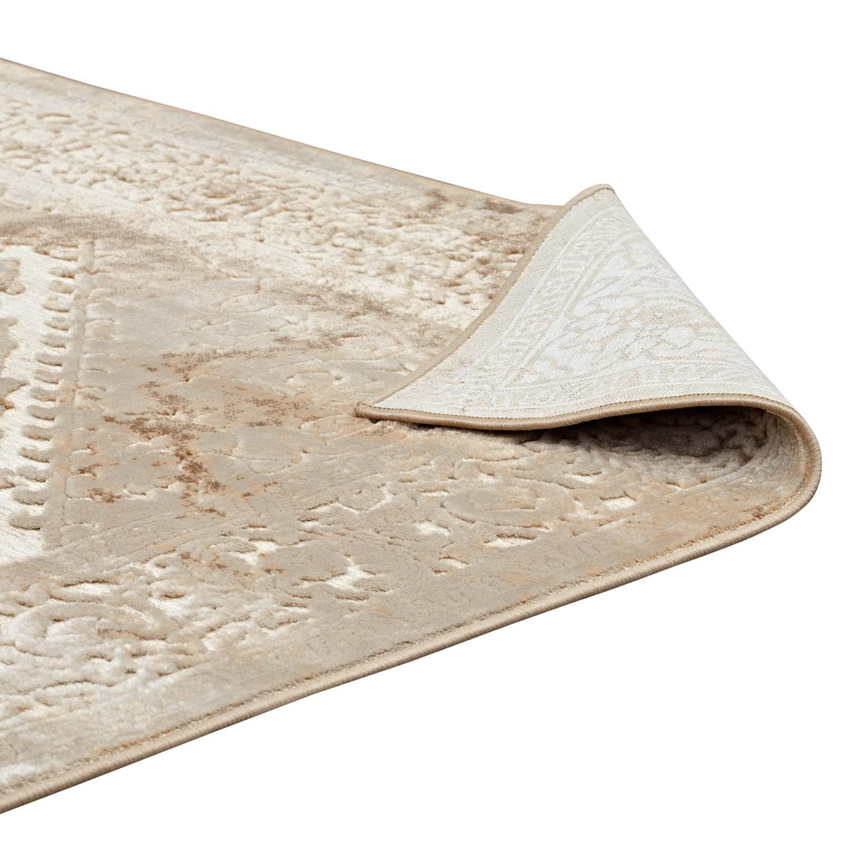 Rosina Distressed Vintage Medallion Area Rug - view 8