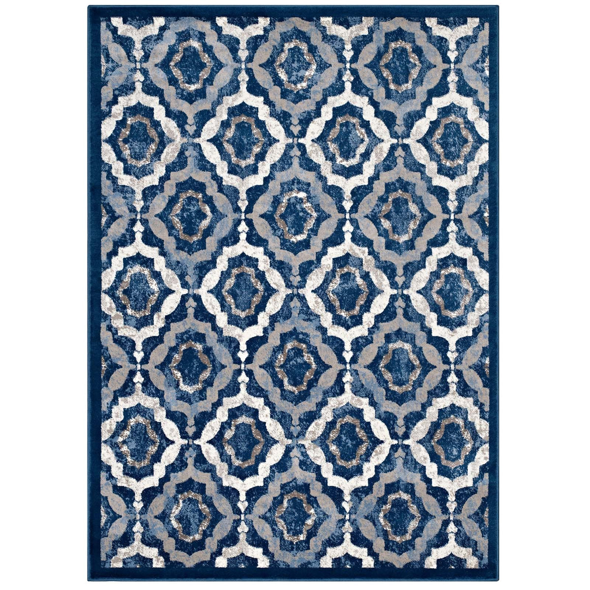 Kalinda Rustic Vintage Moroccan Trellis Area Rug