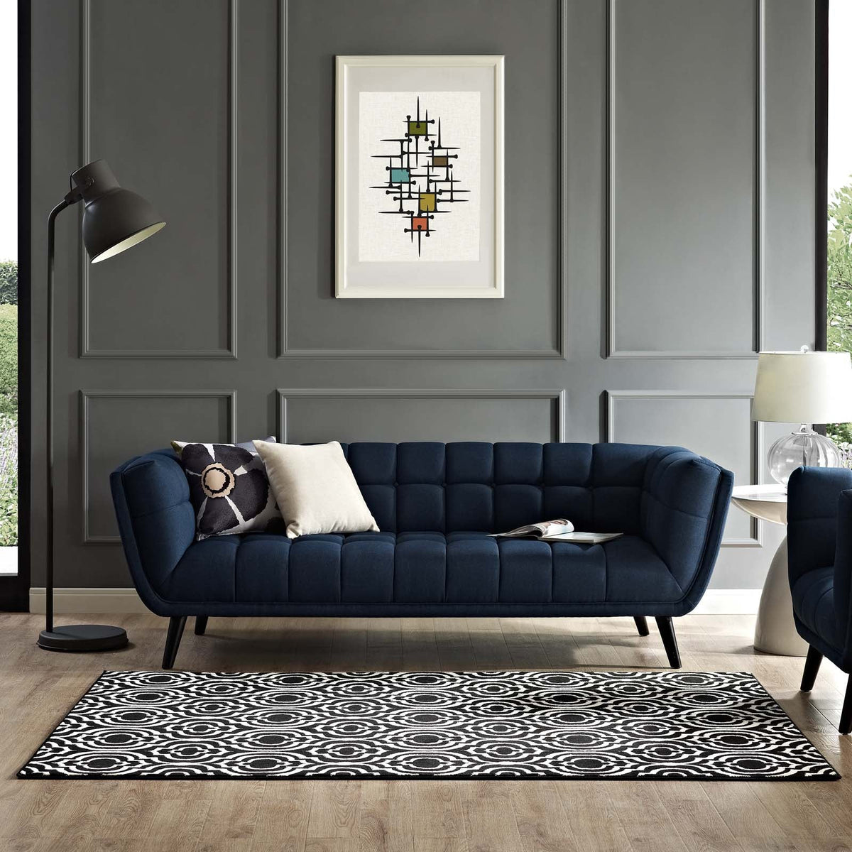 Frame Transitional Moroccan Trellis Area Rug - view 31