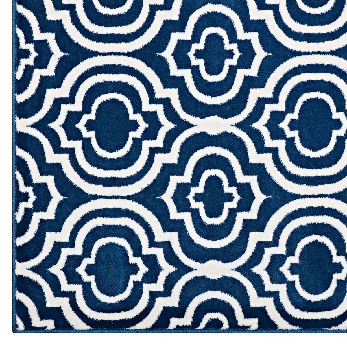 Frame Transitional Moroccan Trellis Area Rug - view 12