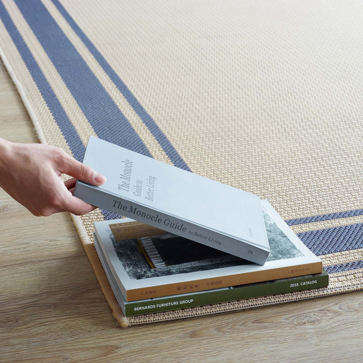 Rim Solid Border Indoor and Outdoor Area Rug - view 21