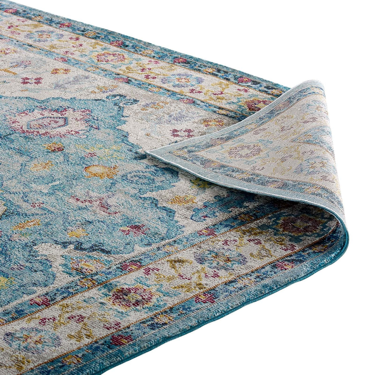 Success Anisah Distressed Floral Vintage Medallion Area Rug