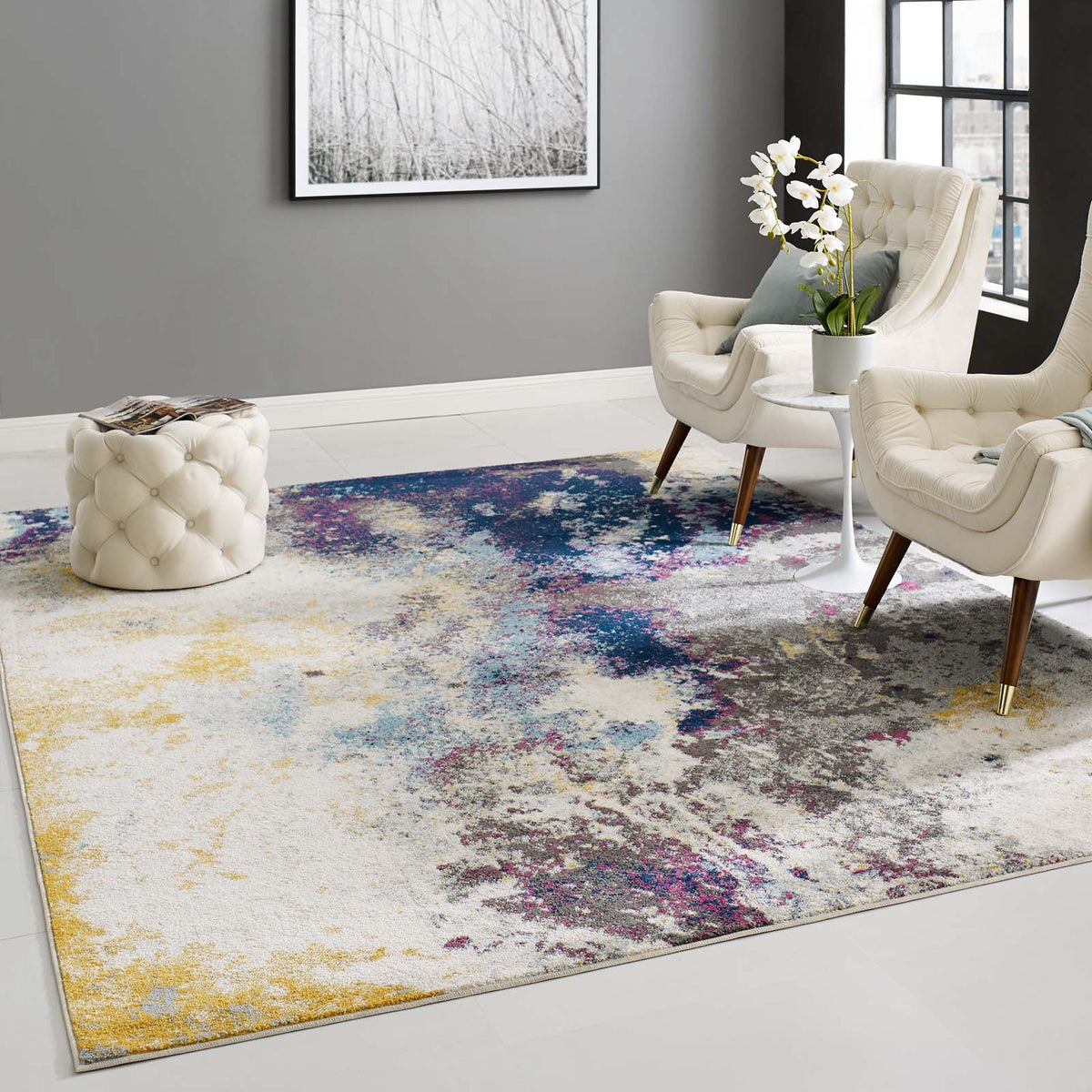 Entourage Adeline Contemporary Modern Abstract Area Rug - view 8