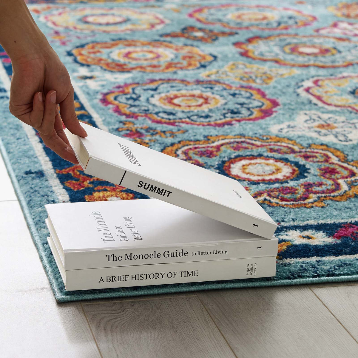 Entourage Odile Distressed Floral Moroccan Trellis Area Rug - view 31