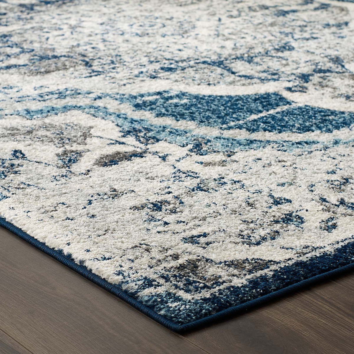 Entourage Malia Distressed Vintage Floral Vintage Medallion Area Rug