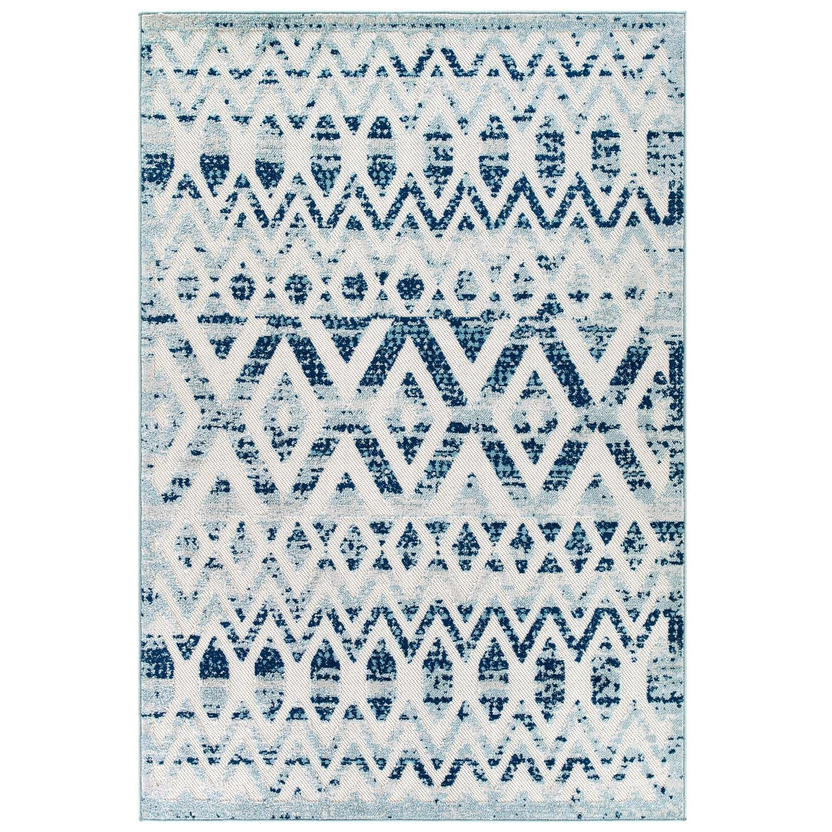 Reflect Tamako Diamond and Chevron Moroccan Trellis Indoor / Outdoor Area Rug - view 1