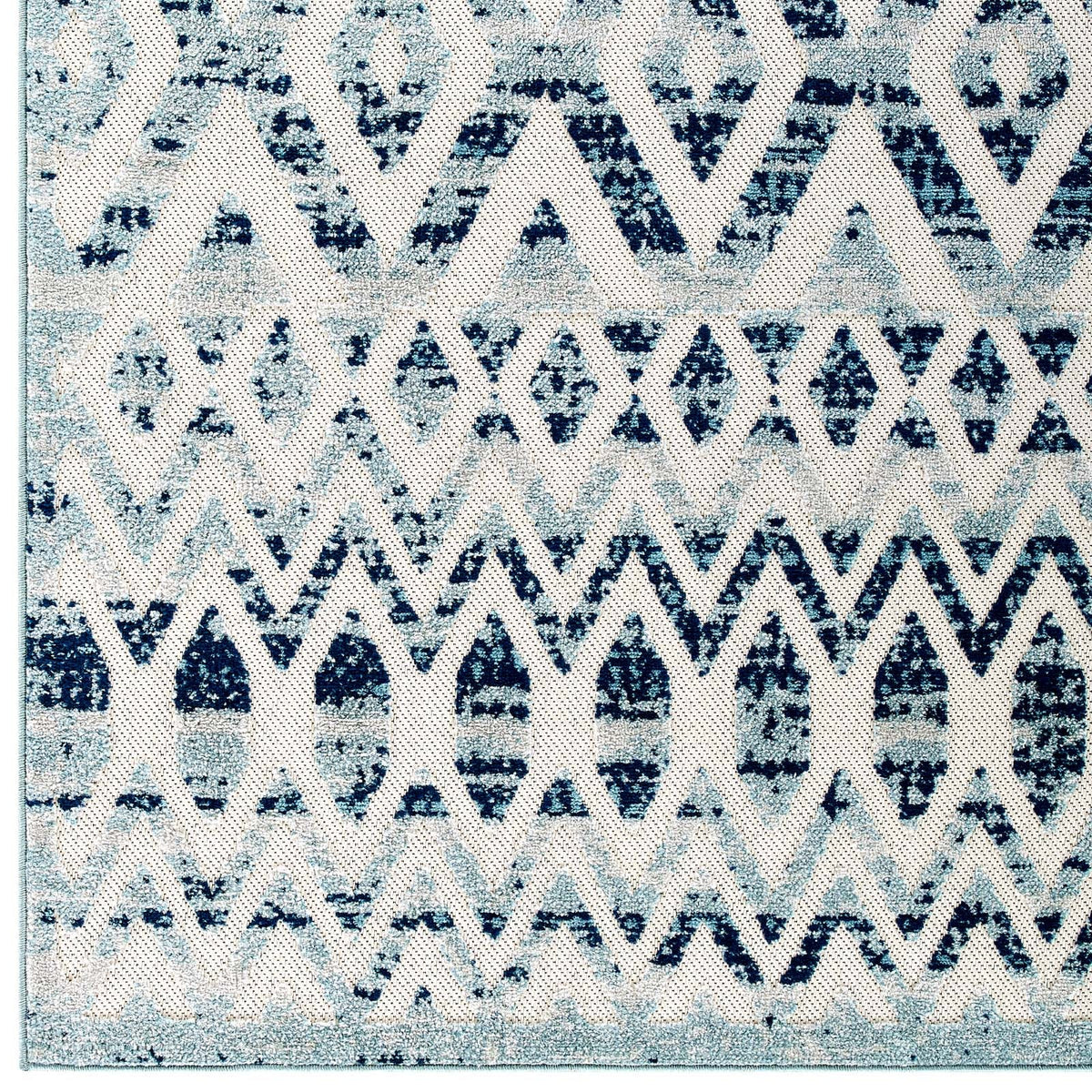 Reflect Tamako Diamond and Chevron Moroccan Trellis Indoor / Outdoor Area Rug - view 3
