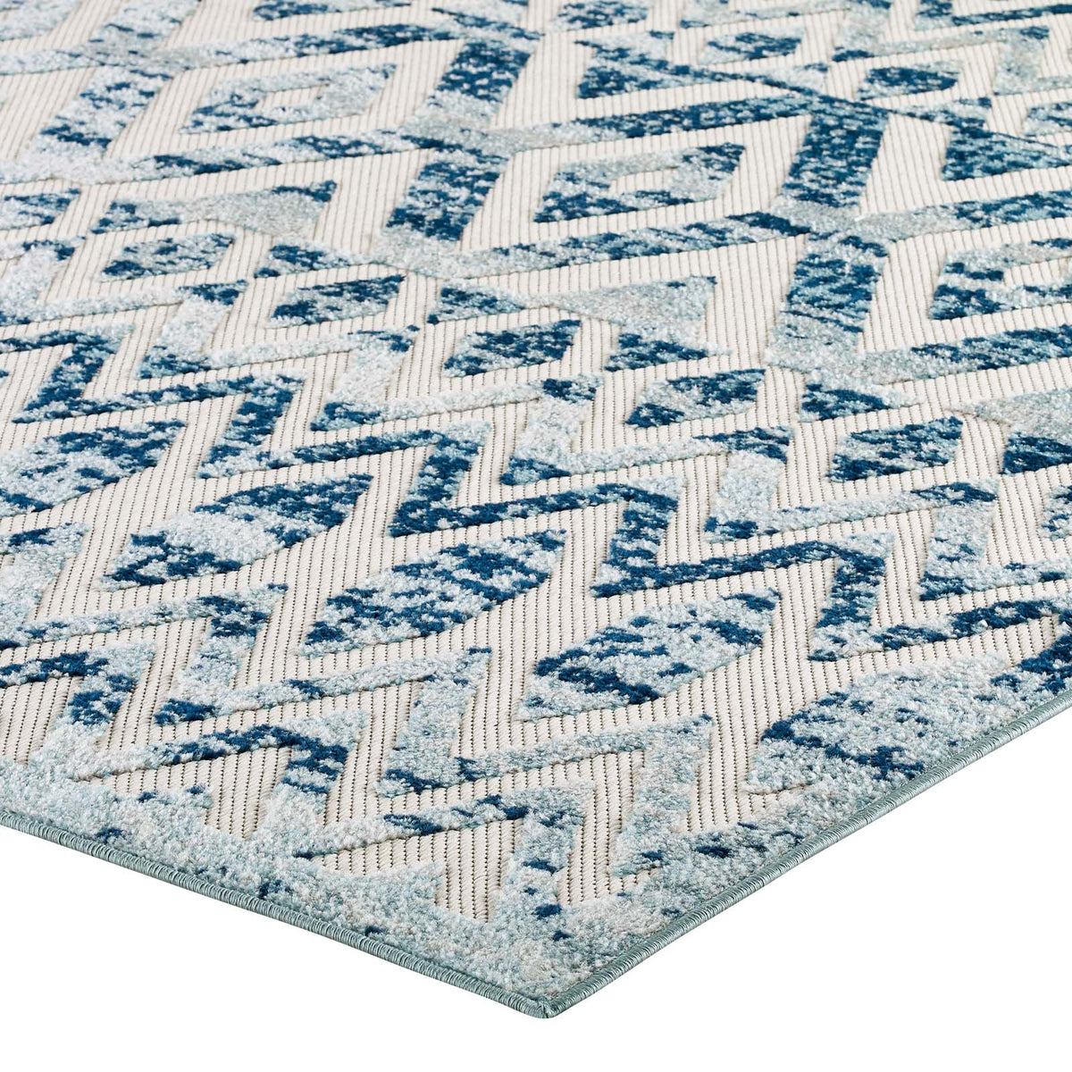 Reflect Tamako Diamond and Chevron Moroccan Trellis Indoor / Outdoor Area Rug - view 5