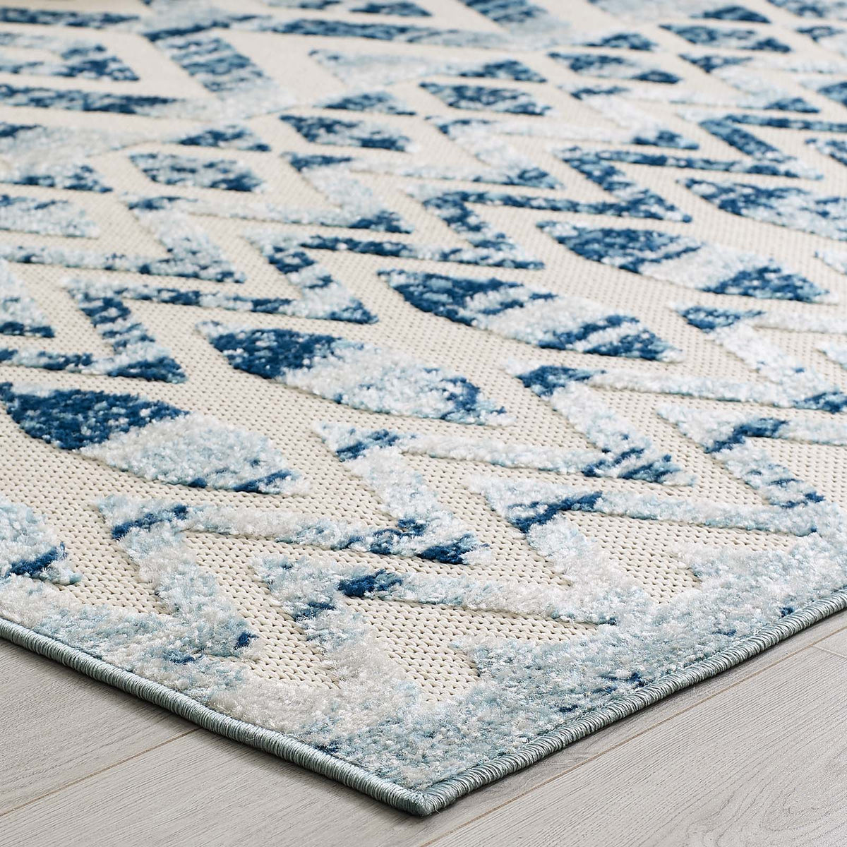 Reflect Tamako Diamond and Chevron Moroccan Trellis Indoor / Outdoor Area Rug - view 9