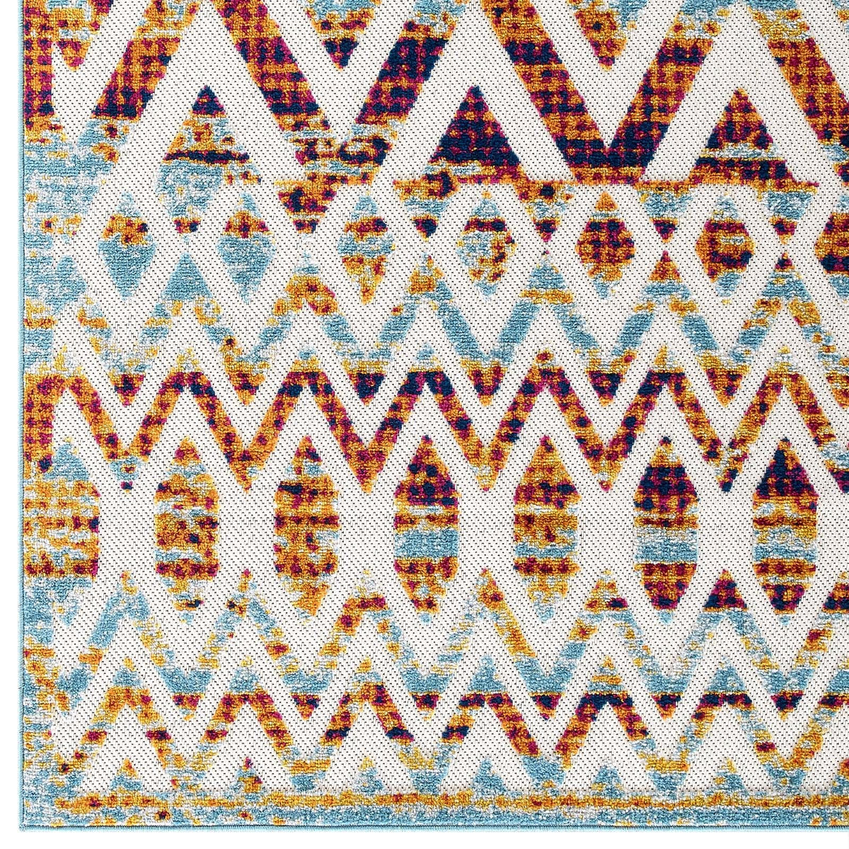 Reflect Tamako Diamond and Chevron Moroccan Trellis Indoor / Outdoor Area Rug - view 4