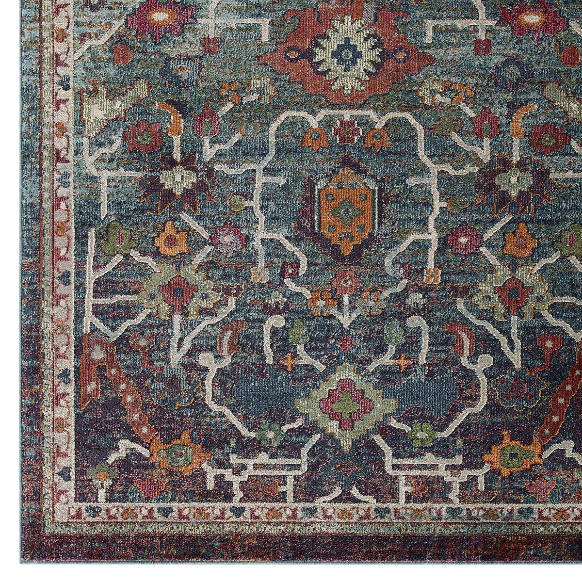 Tribute Every Distressed Vintage Floral Area Rug