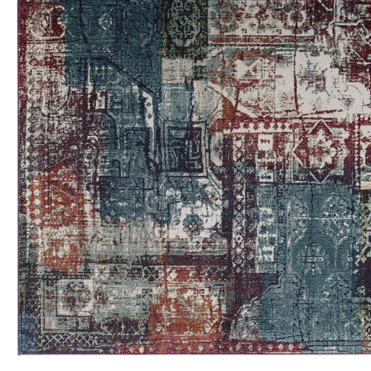 Tribute Elowen Contemporary Modern Vintage Mosaic Area Rug