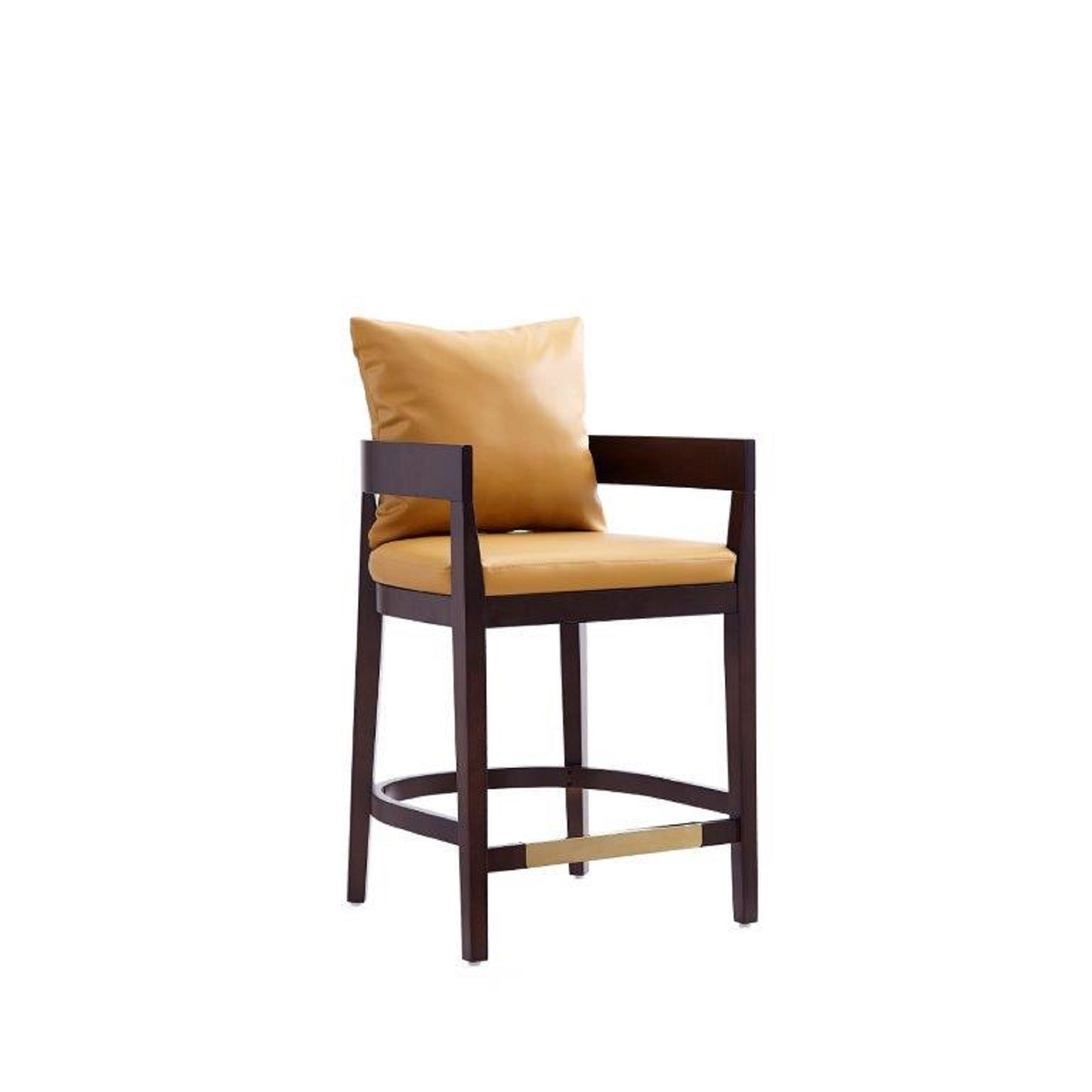 Ritz Camel Vegan Leather Counter Stool