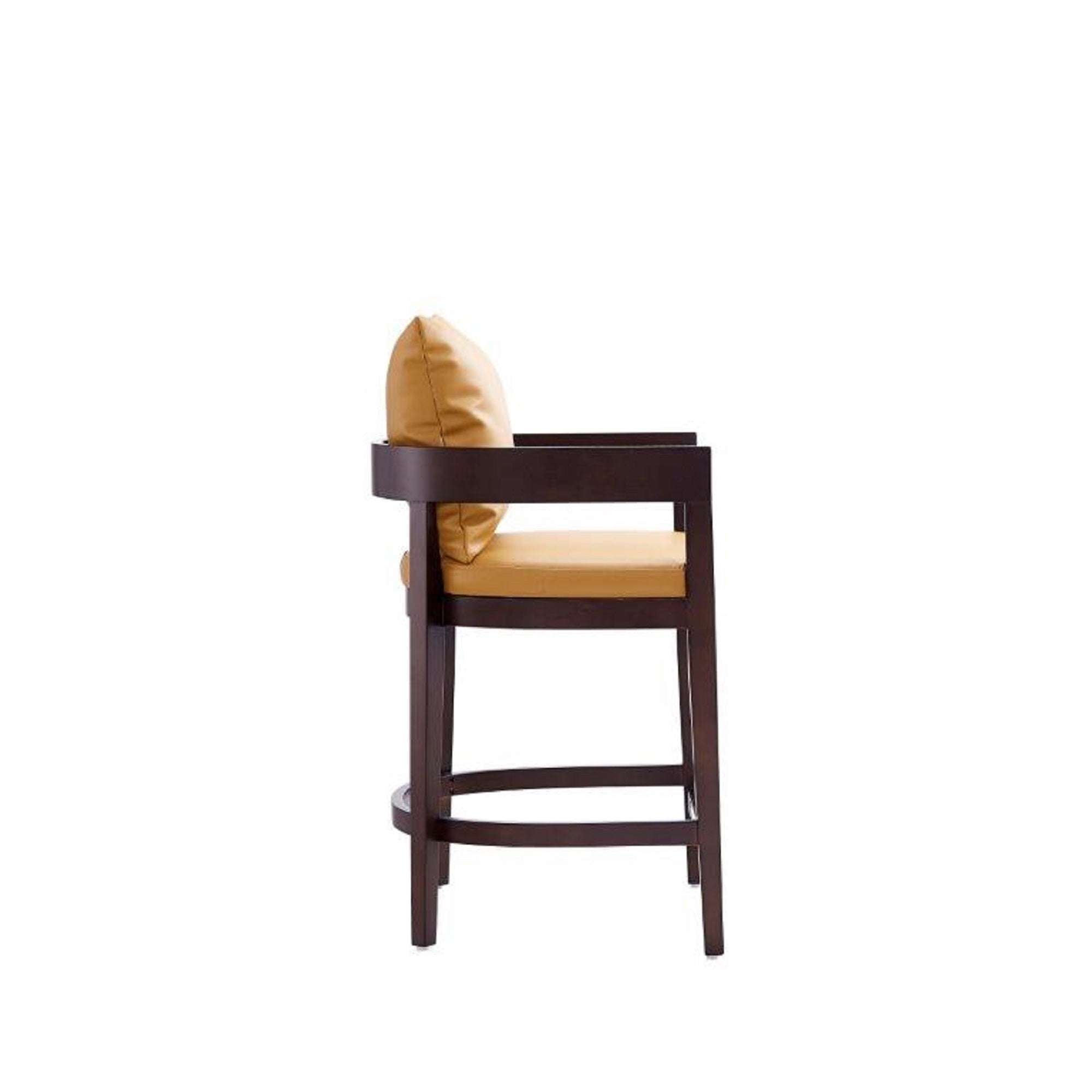Ritz Camel Vegan Leather Counter Stool