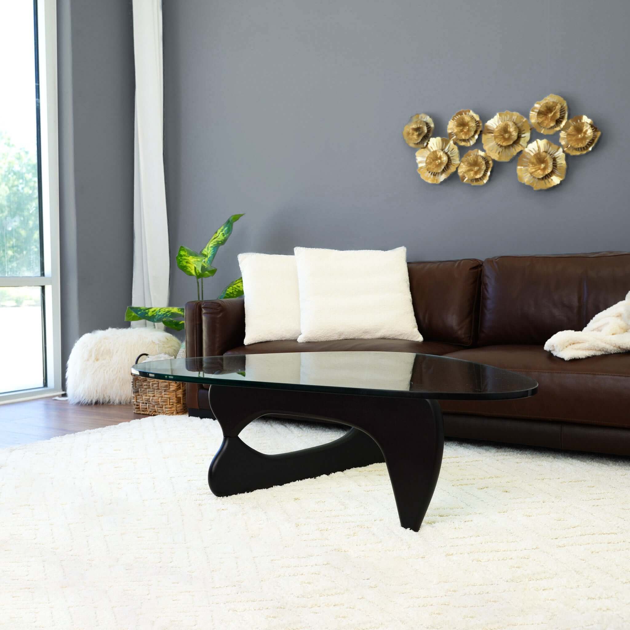 River Glass Coffee Table