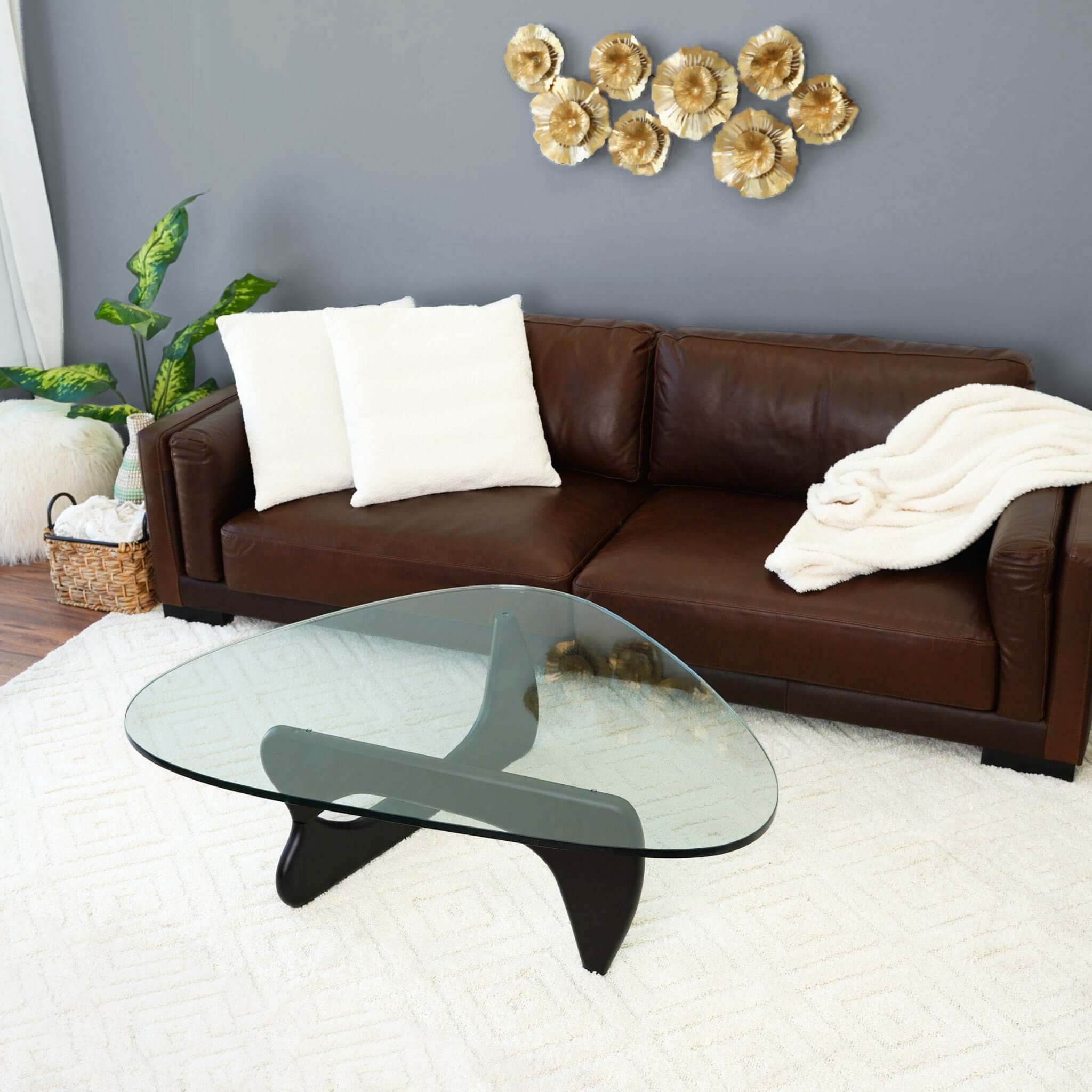 River Glass Coffee Table