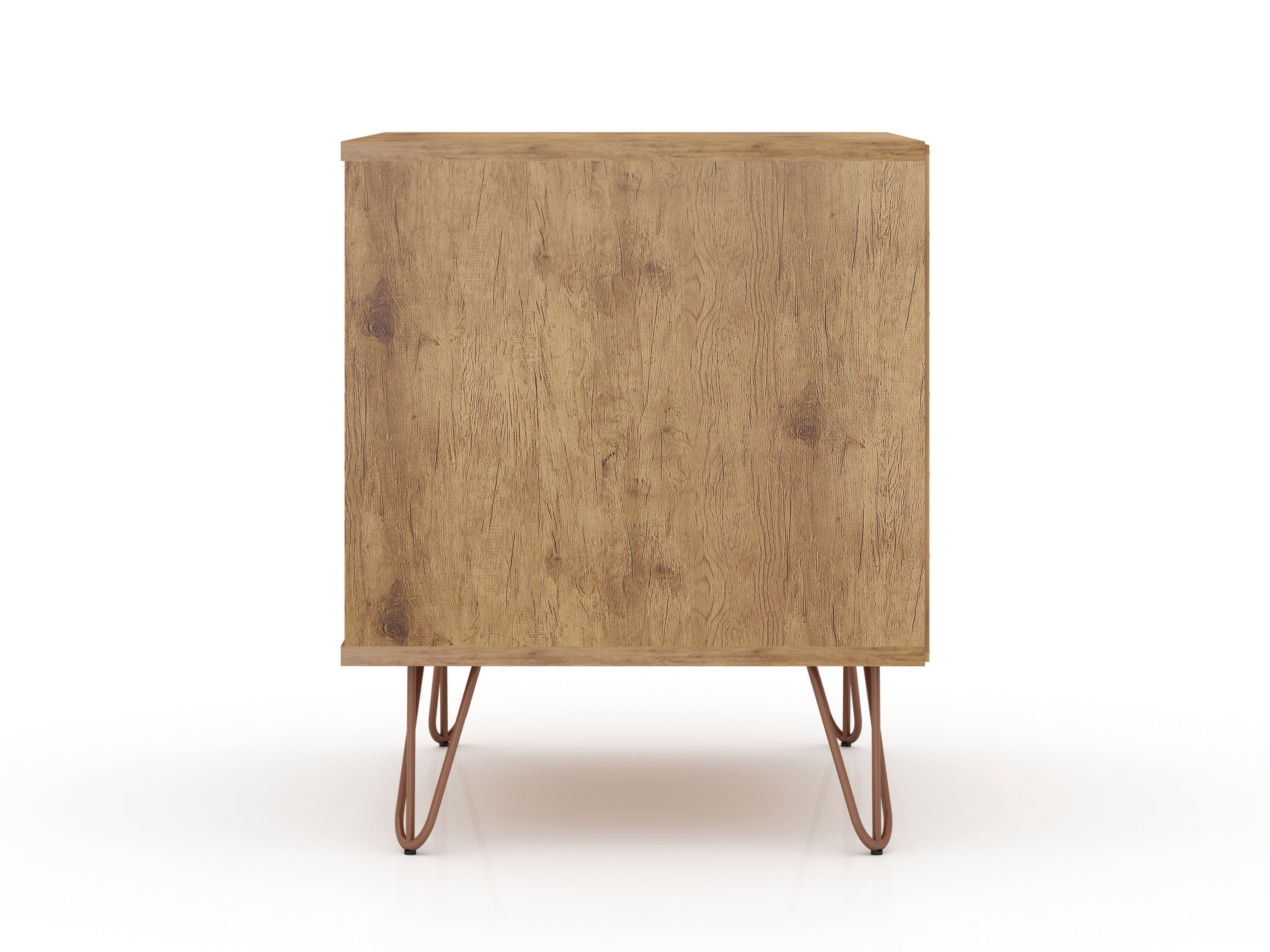 Rockefeller 1.0 Nature and Textured Grey Nightstand