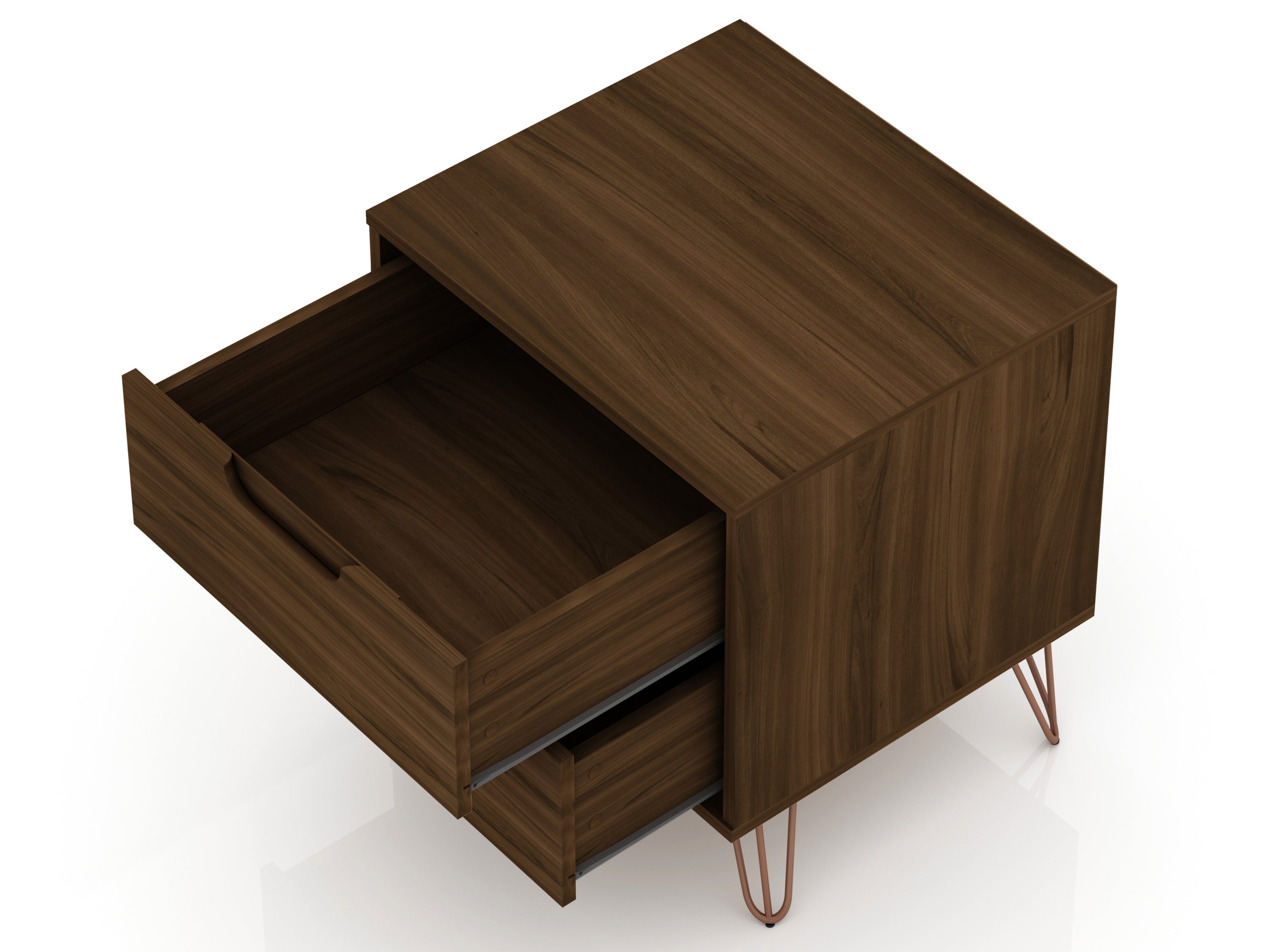 Rockefeller 2.0 Nightstand in Chestnut Brown