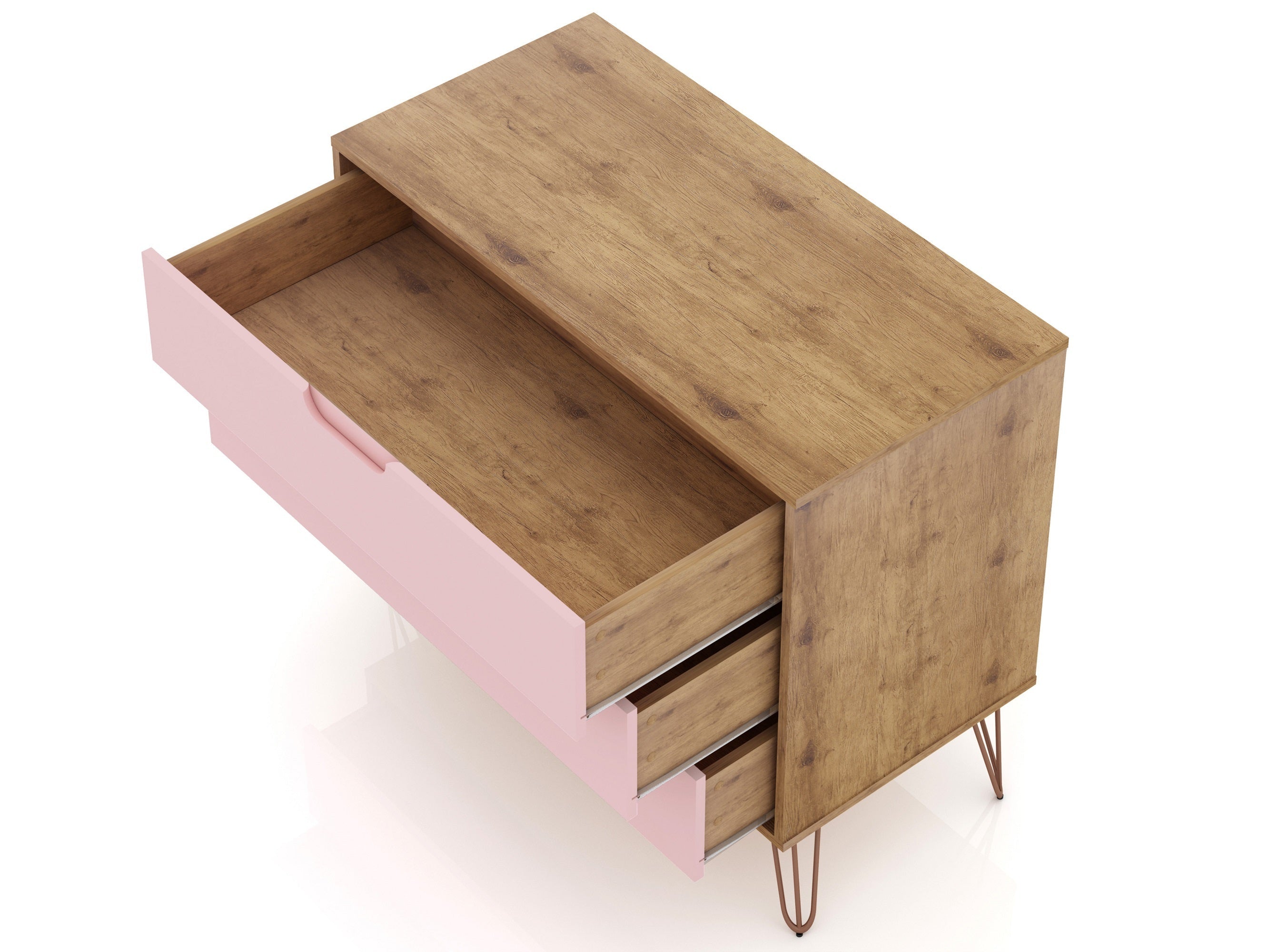 Rockefeller Dresser in Nature and Rose Pink