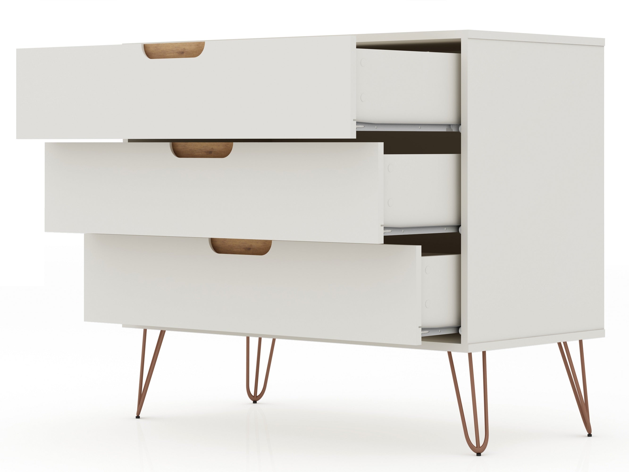Rockefeller Modern White Dresser
