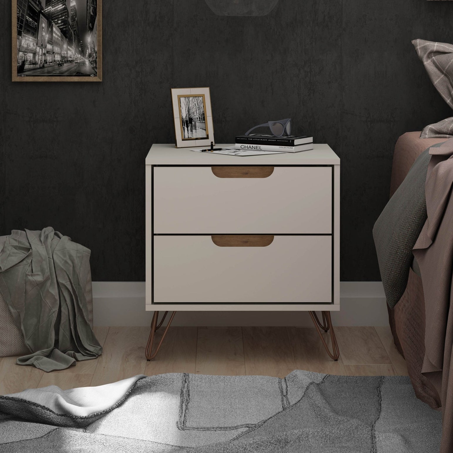 Rockefeller Nightstand 2.0 in Off White