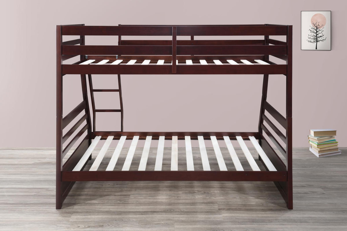 Dark Brown Twin/Full Bunk Bed