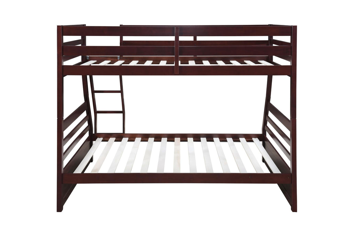 Dark Brown Twin/Full Bunk Bed