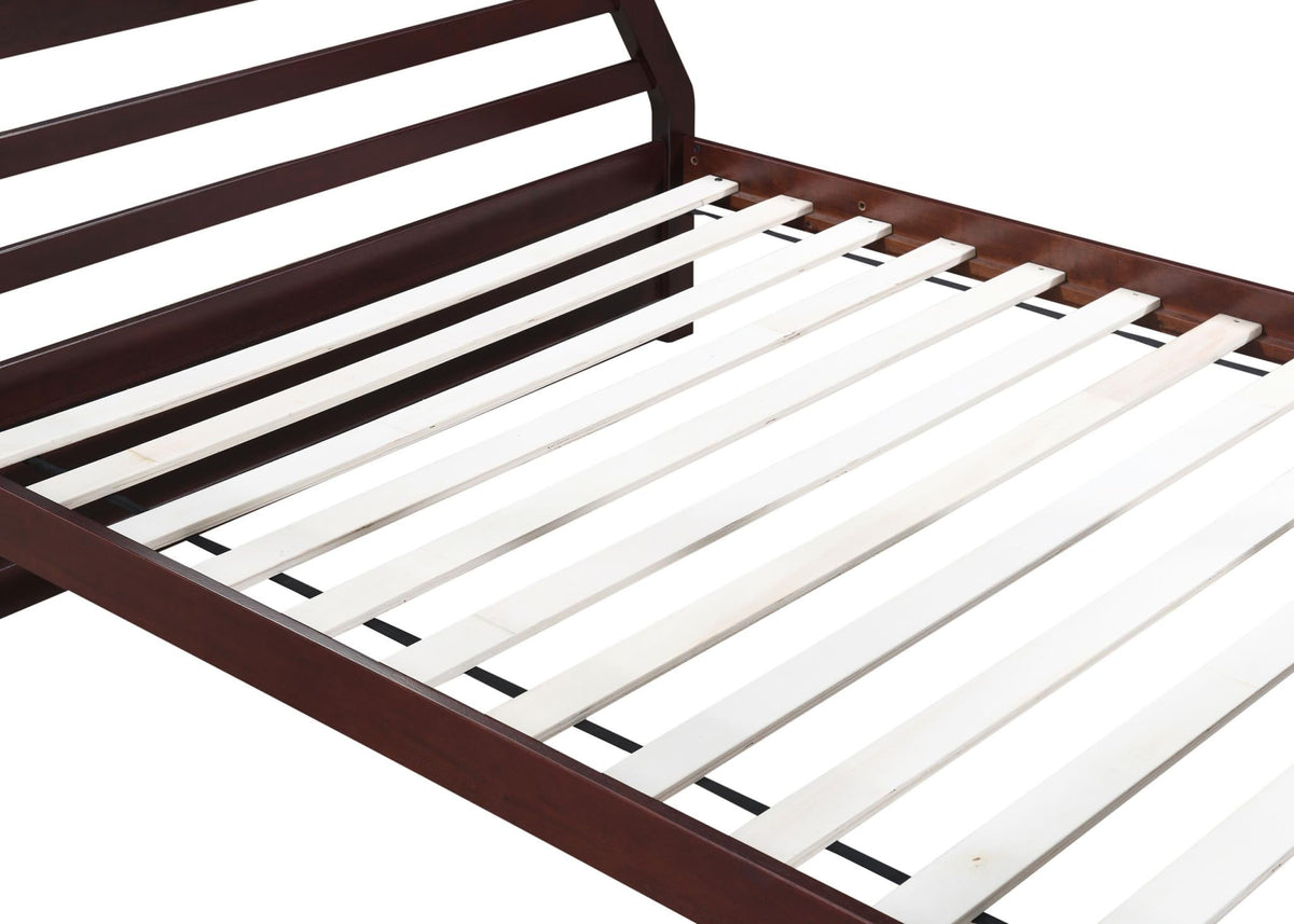 Dark Brown Twin/Full Bunk Bed
