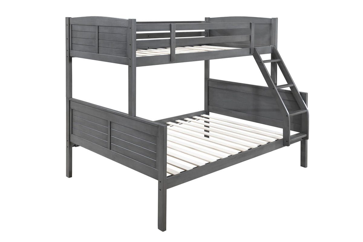 Antique Gray Twin/Full Bunk Bed