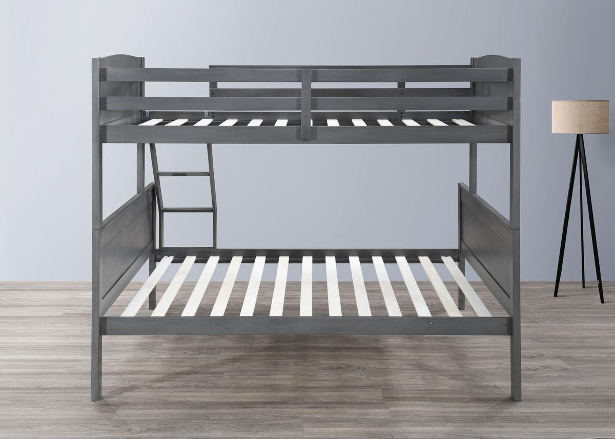 Antique Gray Twin/Full Bunk Bed