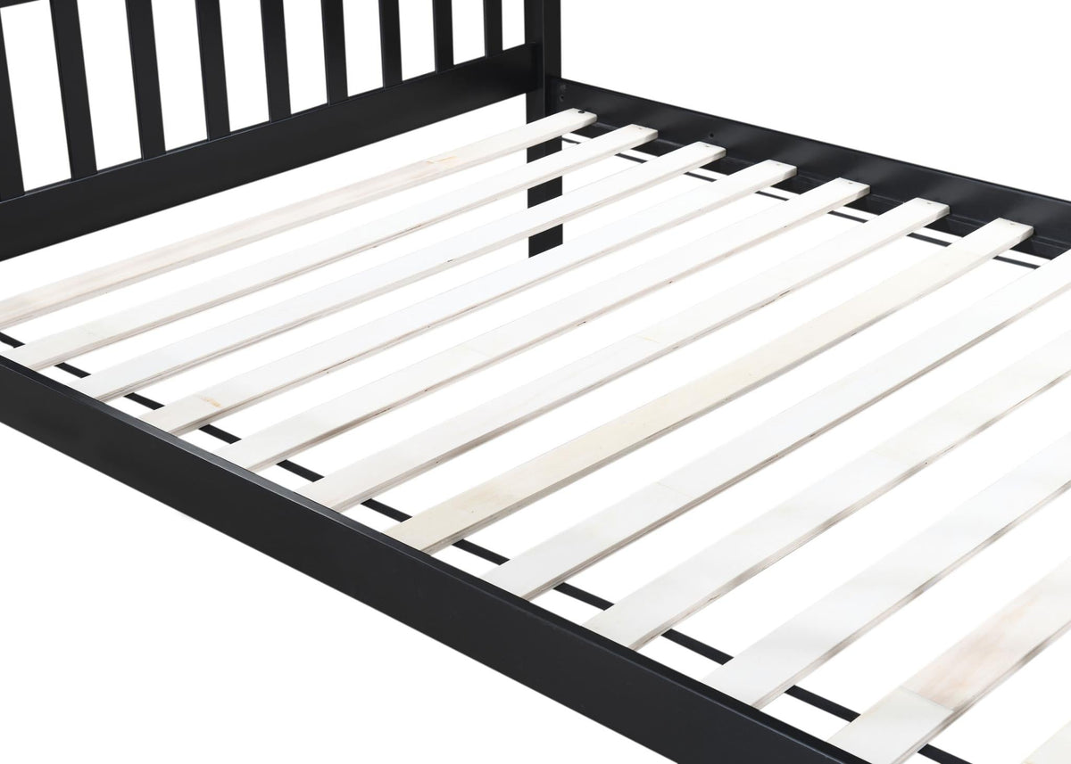 Black Twin/Full Bunk Bed