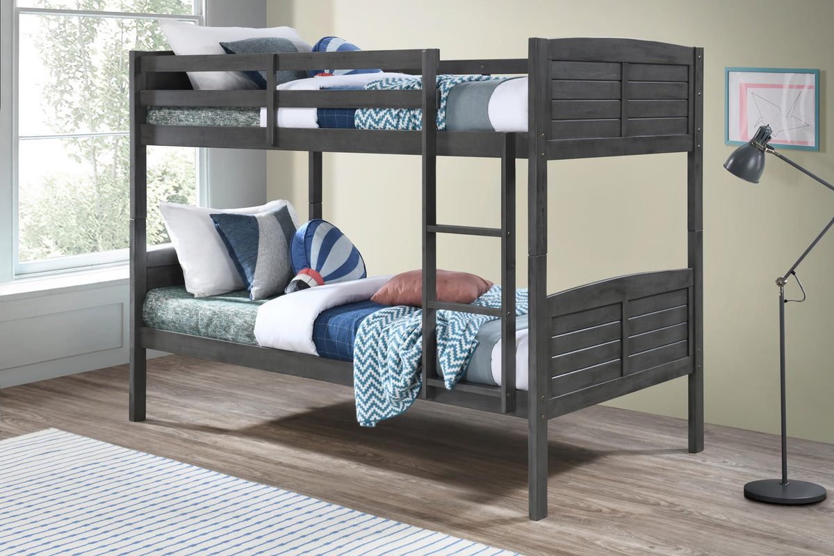 Antique Gray Twin/Twin Bunk Bed