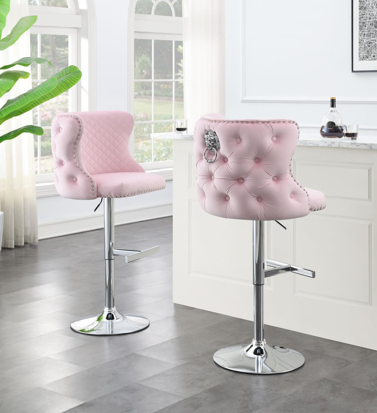 Velvet Bar Stool (4 Colors)