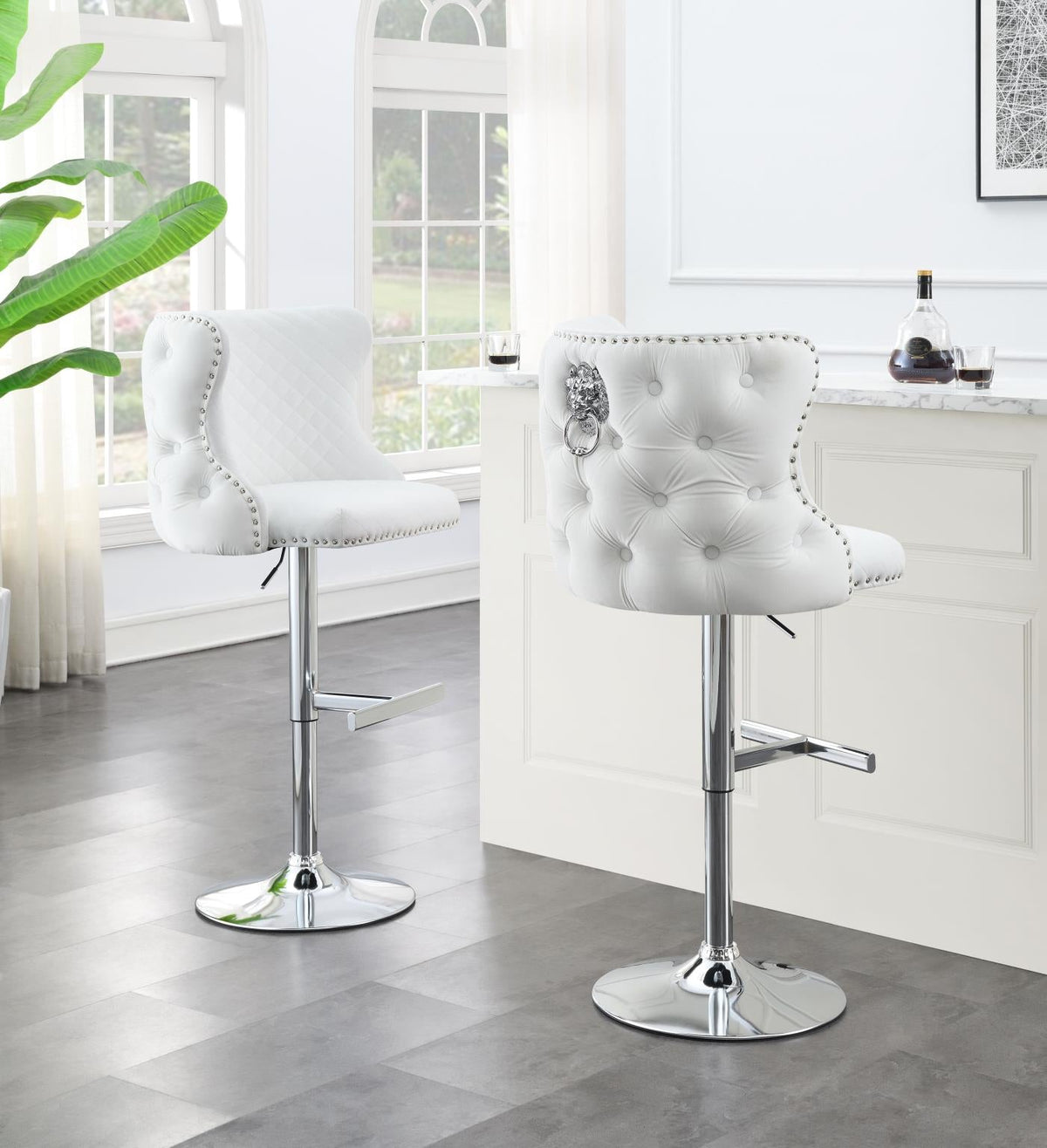 Velvet Bar Stool (4 Colors)