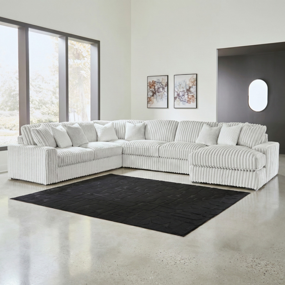Stupendous 5-Piece Sectional with Chaise