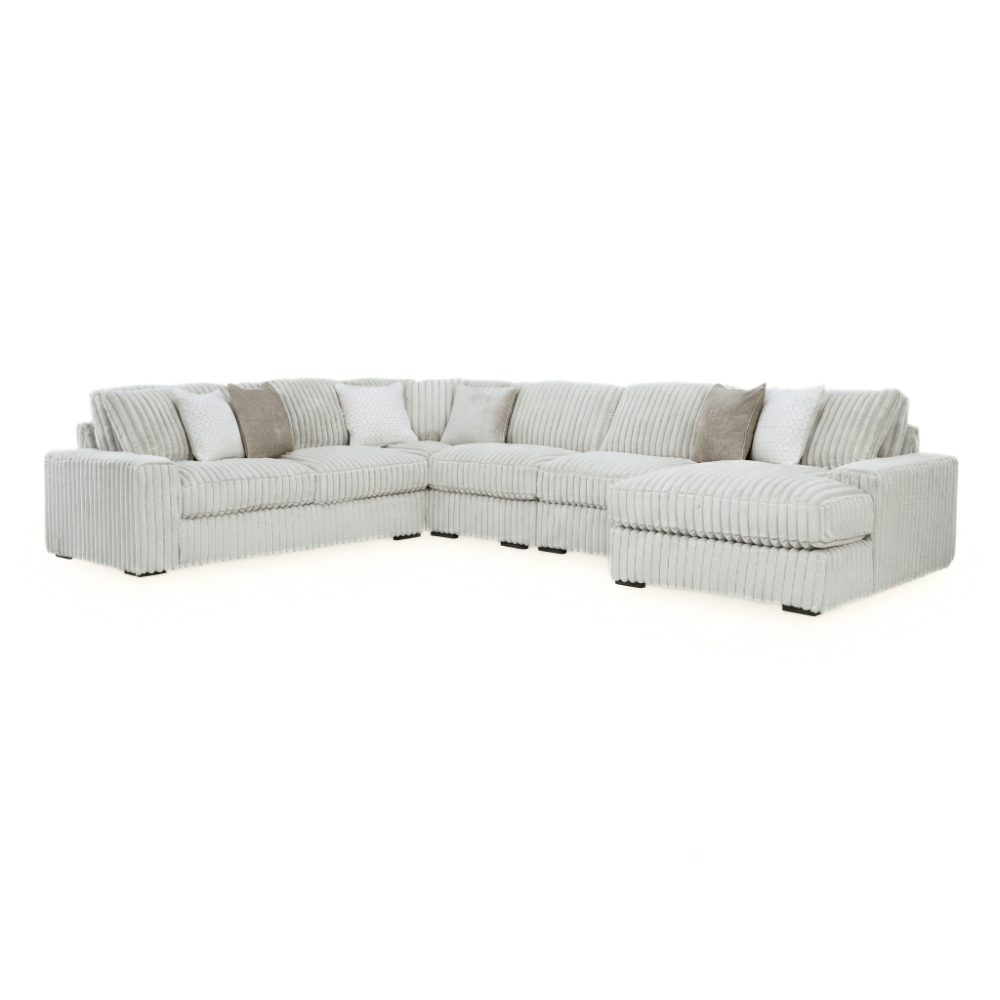 Stupendous 5-Piece Sectional with Chaise