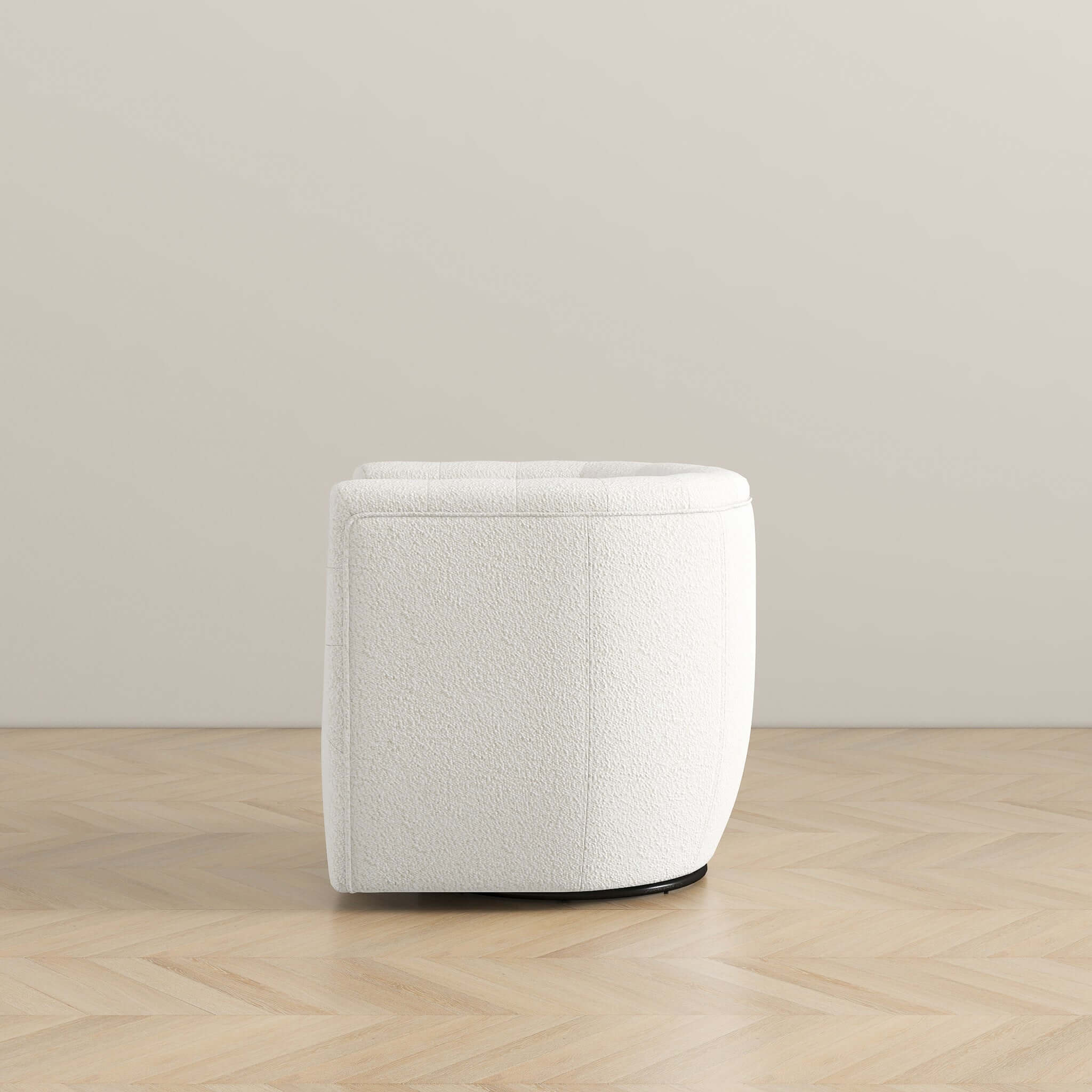 Empire Swivel Lounge Chair Boucle