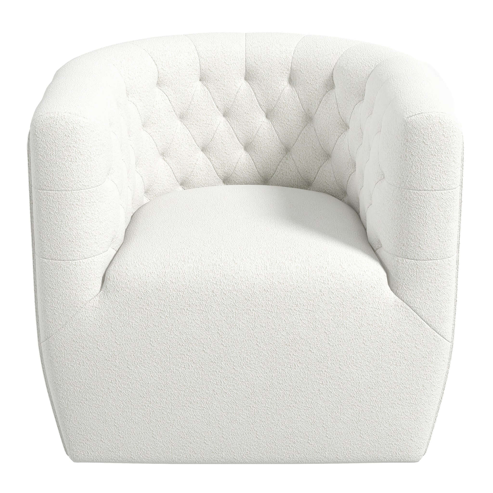 Empire Swivel Lounge Chair Boucle