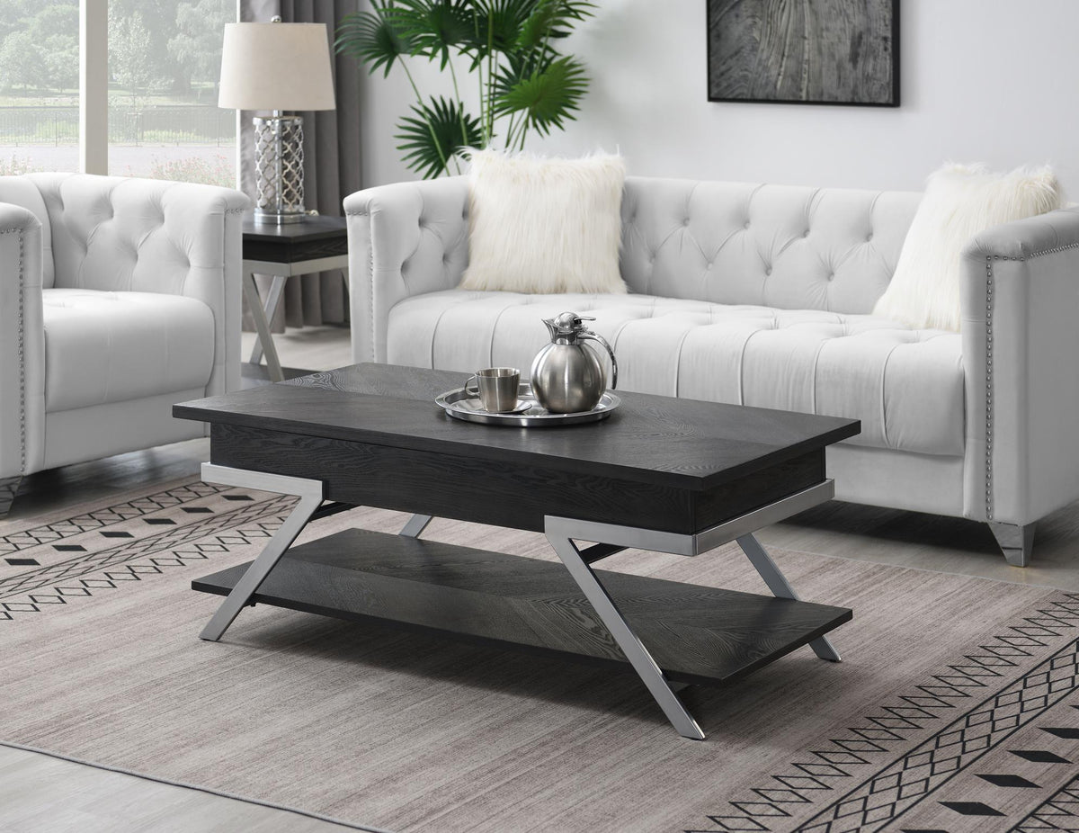 Gray Coffee & End Table Set (T101)